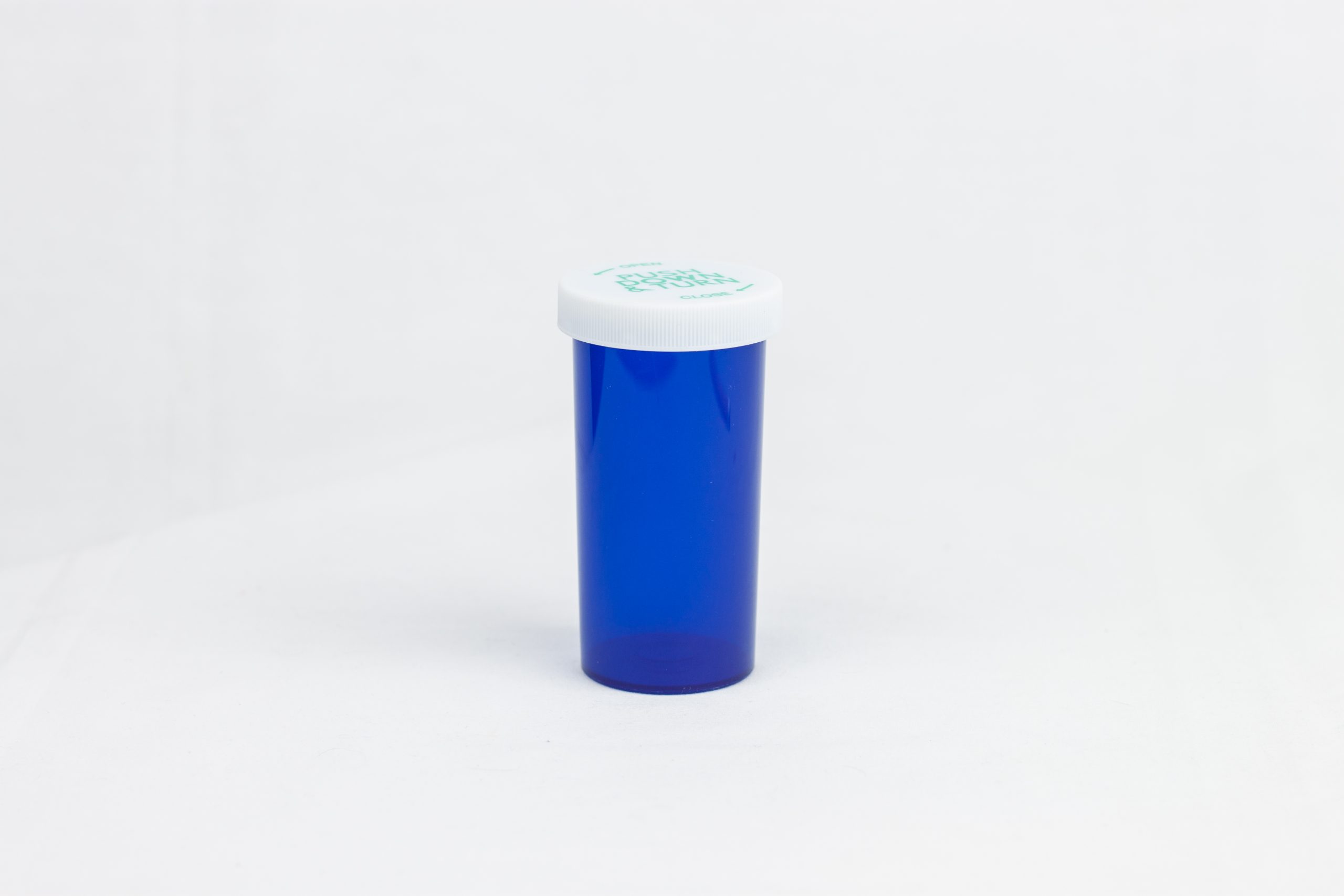 30 Dram Safety Cap Medicine Vials Push-N-Turn Vials