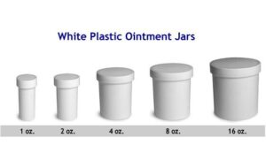 I/2 oz. Plastic  Ointment Jars