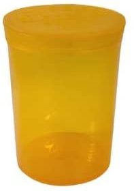 30-Dram Amber-Pop Top Vial Child Resistant Cap Rx Vial Medical Grade Pill Box Herb Container