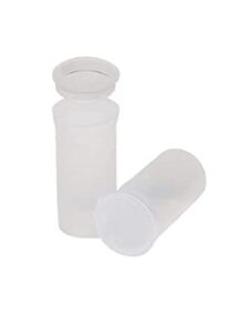Philips Empty Prescription Pop Top Vial Made in USA Pack of 315 Dry Herb Containers with Child Resistant Translucent Clear 13 Dram Medical Pharmacy Pill Bottles