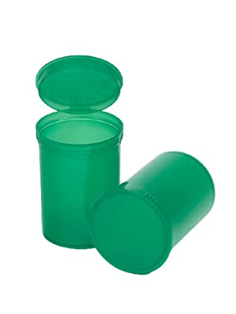 Philips Empty Prescription Pop Top Vial Made in USA Pack of 150 Dry Herb Containers with Child Resistant Translucent Green Color 30 Dram Medical Pharmacy Pill Bottles