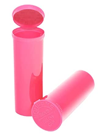 Philips Empty Prescription Pop Top Vial Made in USA Pack of 75 Dry Herb Containers with Child Resistant Solid Bubblegum Pink Color 60 Dram Medical Pharmacy Pill Bottles