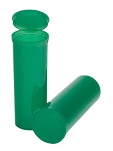 Philips Empty Prescription Pop Top Vial Made in USA Pack of 75 Dry Herb Containers with Child Resistant Translucent Green Color 60 Dram Medical Pharmacy Pill Bottles