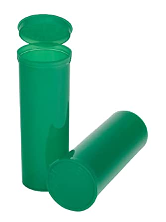 Philips Empty Prescription Pop Top Vial Made in USA Pack of 75 Dry Herb Containers with Child Resistant Translucent Green Color 60 Dram Medical Pharmacy Pill Bottles
