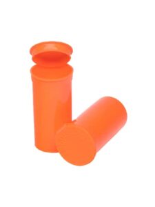 Philips Empty Prescription Pop Top Vial Made in USA Pack of 315 Dry Herb Containers with Child Resistant Solid Mango Color 13 Dram Medical Pharmacy Pill Bottles