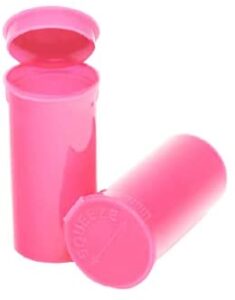 Philips Empty Prescription Pop Top Vial Made in USA Pack of 315 Dry Herb Containers with Child Resistant Solid Bubblegum Pink Color 13 Dram Medical Pharmacy Pill Bottles
