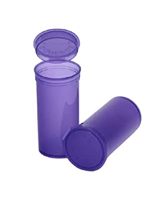 Philips Empty Prescription Pop Top Vial Made in USA Pack of 315 Dry Herb Containers with Child Resistant Translucent Violet Purple Color 13 Dram Medical Pharmacy Pill Bottles
