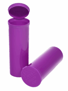 Philips Empty Prescription Pop Top Vial Made in USA Pack of 75 Dry Herb Containers with Child Resistant Solid Grape Purple Color 60 Dram Medical Pharmacy Pill Bottles